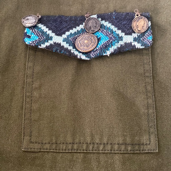 Beautiful Stories/Anthropologie Inika Olive Green Utility Jacket - Size XSmall - Picture 7 of 13